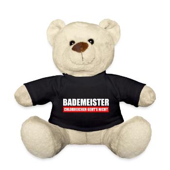 Bademeister chlorreicher geht's nicht - Teddy - Schwarz - Vorne