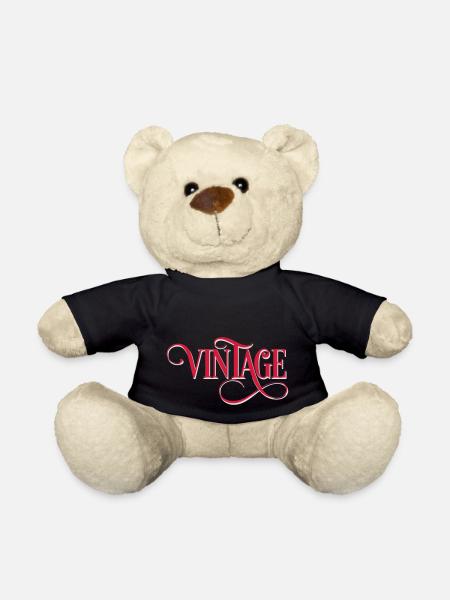 vintage - Teddy - Schwarz