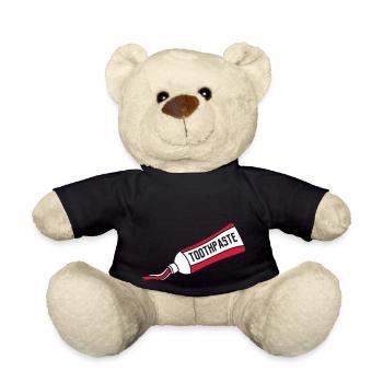 without contour tube toothpaste clipart version contour - Teddy Bear - black - Front