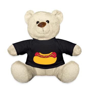 Hot Dog Wurst - Teddy - Schwarz - Vorne