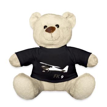FK9 Aircraft Pilot Pilot Ultralight Aircraft UL - Teddy Bear - black - Front