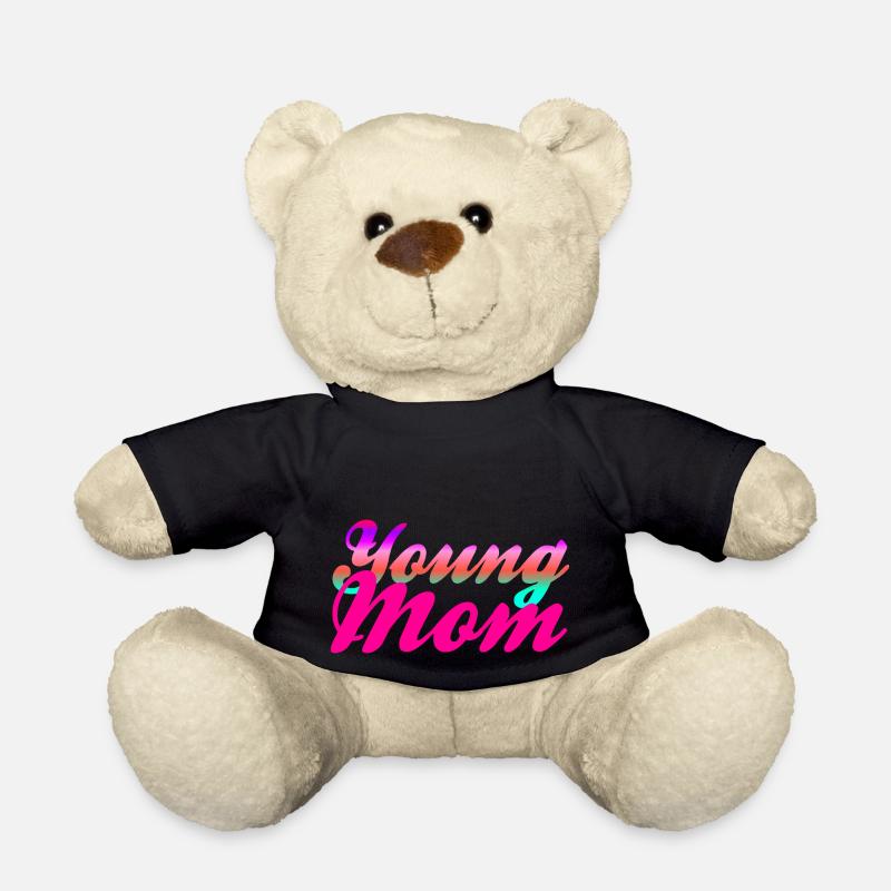 Young Mom - Teddy Bear - black