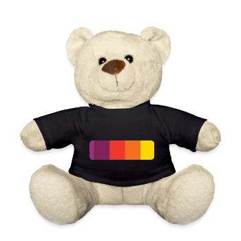 stripe - Teddy Bear - black - Front