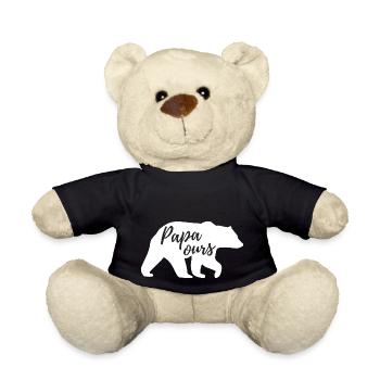 Papa ours - Nounours - noir - Devant