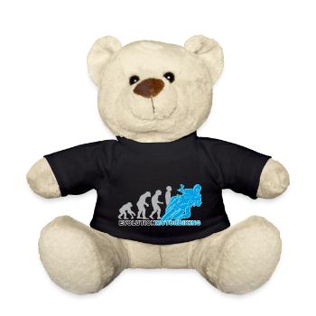evolution motorbiking, motorcycle, motorcycling - Teddy Bear - black - Front
