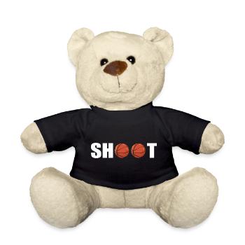 Basketball shoot- Basketball Player - Basketball - Teddy Bear - black - Front