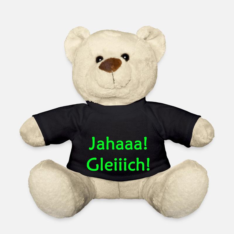 Jahaaa Gleiiich, Ja Gleich grün - Teddy - Schwarz
