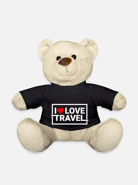 Travel Reisen - Teddy Bear - black