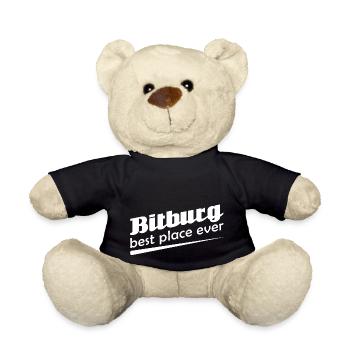 Bitburg - Stadt best place ever - Teddy - Schwarz - Vorne