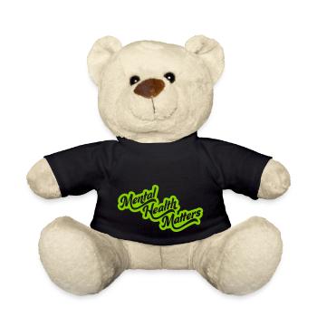 mental health matters quote - Teddy Bear - black - Front