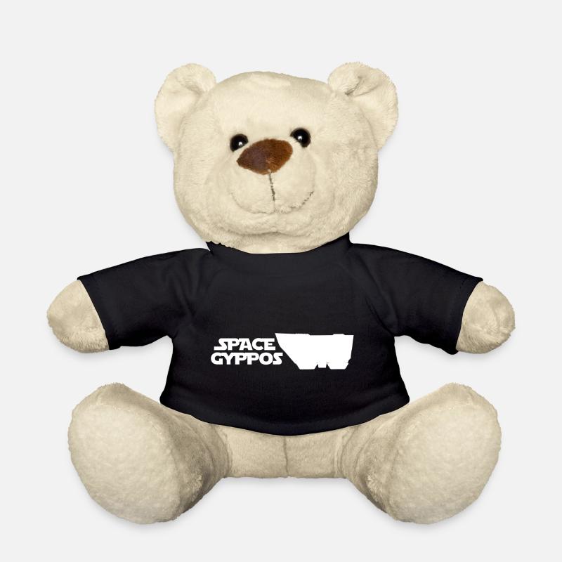 Space Gyppos - Spacezigos - White font - Teddy Bear - black