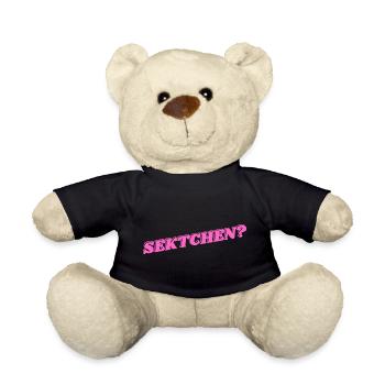 Sektchen? Ein Sekt geht immer. - Teddy - Schwarz - Vorne
