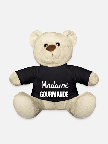 madame gourmande - Nounours - noir
