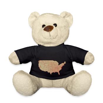 Karte bezirke der vereinigten staaten von amerika - Teddy - Schwarz - Vorne