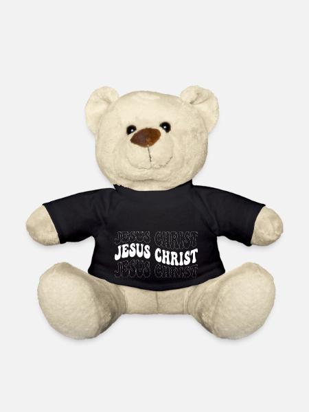 Drôle Jésus-Christ Groovy 4 Hommes Femmes Cool Jésus - Nounours - noir