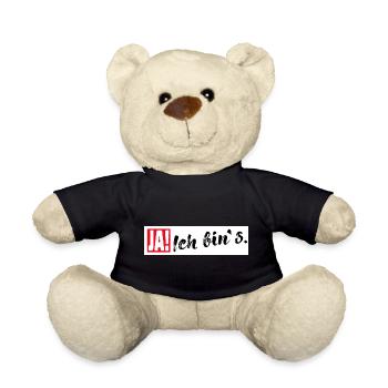 Ja Ich bin es - Teddy - Schwarz - Vorne