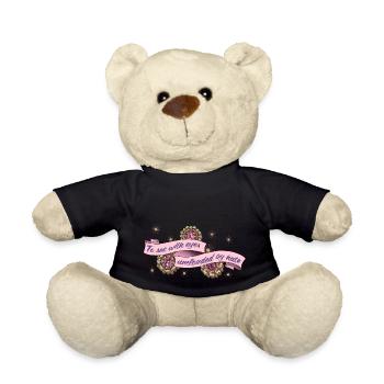 Mit Augen sehen, ungetrübt von von Hass - Teddy - Schwarz - Vorne