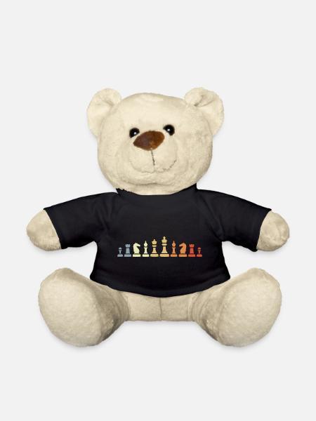 Pièces d’échecs vintage - Nounours - noir