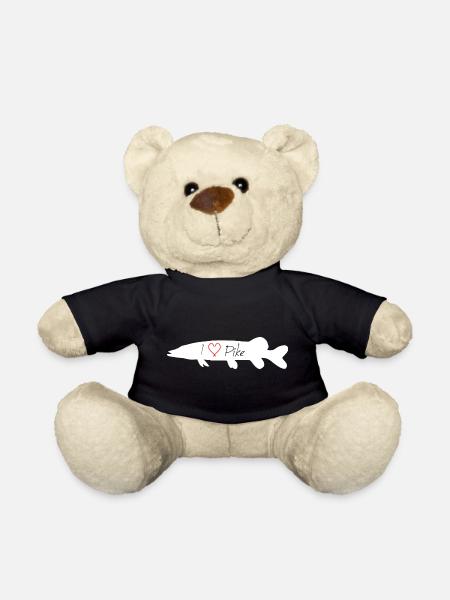 I Love Pike white - Teddy - Schwarz