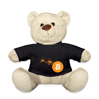 Krypto Creation Hand 3 Bitcoin - Teddy - Schwarz - Vorne