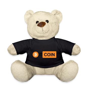 Krypto Bitcoin BTC prn 3 - Teddy - Schwarz - Vorne