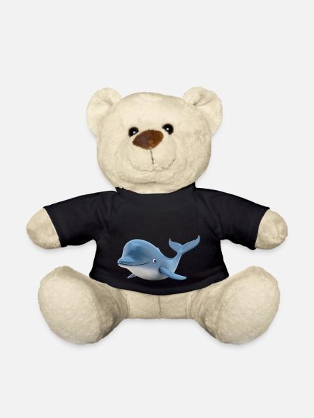 Willibald der freundliche Wal - Teddy - Schwarz