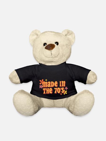 hergestellt in den 70er Jahren - Teddy - Schwarz