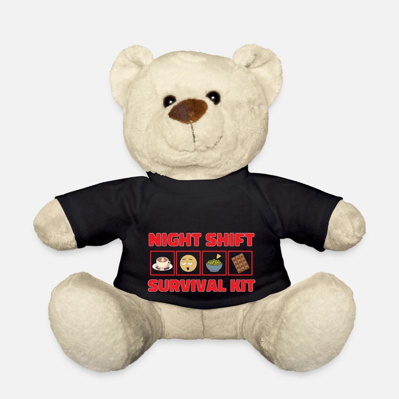 Nachtschicht Krankenschwester - Teddy - Schwarz