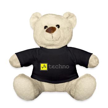 techno t - Teddy Bear - black - Front