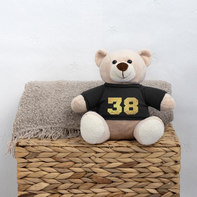 Nummer 38 Gold Glitter - 38-jähriges Jubiläum Teddy
