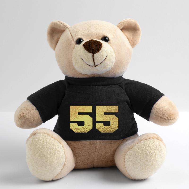 Nummer 55 Gold Glitter - 55-jähriges Jubiläum Teddy