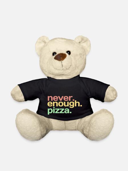 Never Enough Pizza - Pizza Lovers - ApriNoeScor - Teddy - Schwarz