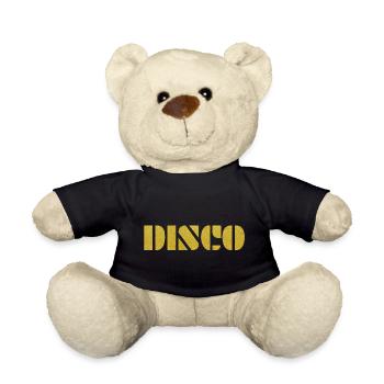 DISCO Retro Party Vibes Or Disco Queen - Nounours - noir - Devant