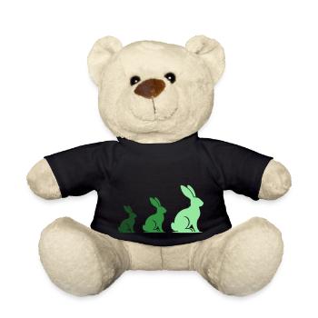 Rabbit Rabbit 3 - Teddy Bear - black - Front
