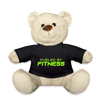 Alimenté par la forme physique - Sport - Salle de sport - Athlétisme - Nounours - noir - Devant