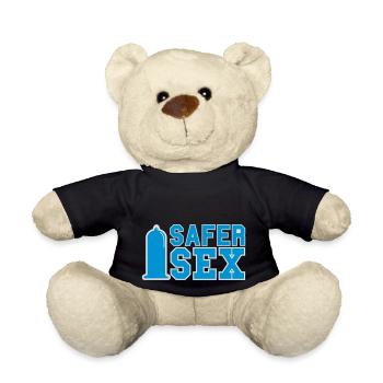 Safer Sex Kondom Condom Verhütung 2c - Teddy - Schwarz - Vorne