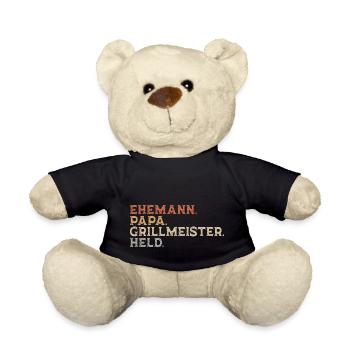 EHEMANN PAPA GRILLMEISTER HELD - Papa Geschenkidee - Teddy - Schwarz - Vorne