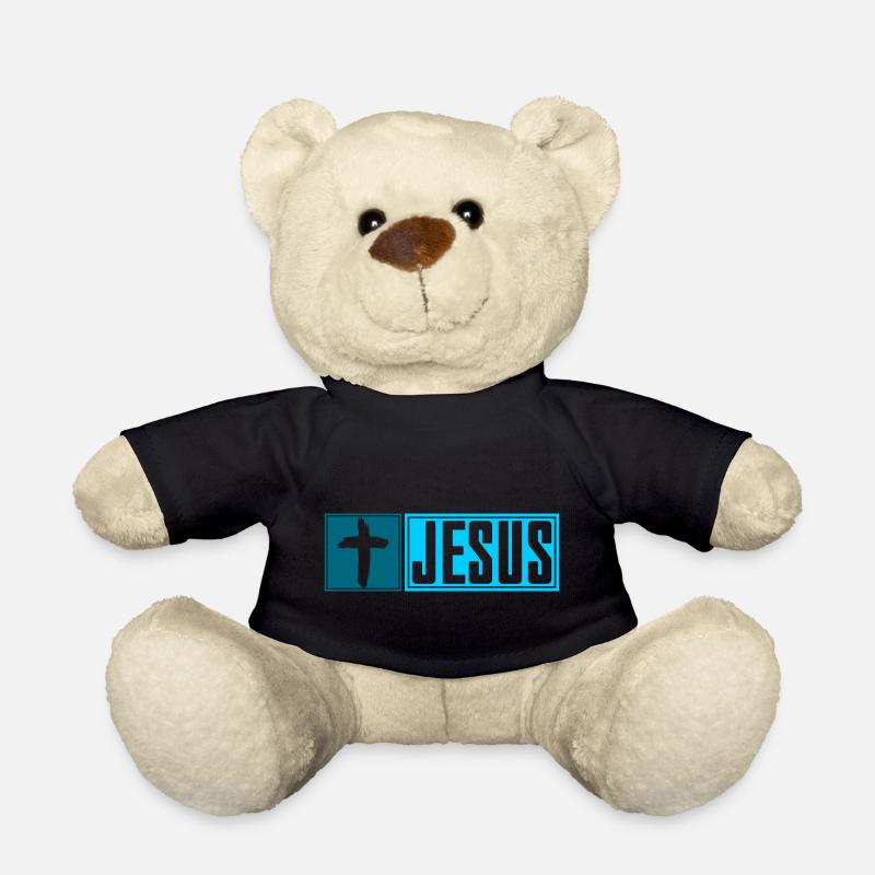 Croix de JÉSUS -bleu- - Nounours - noir