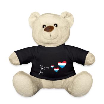 niederlande holland love dutch oranje holländer - Teddy - Schwarz - Vorne
