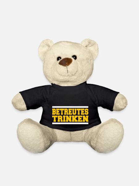 Betreutes Trinken - Teddy - Schwarz
