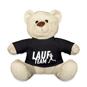 Lauf Team Damen Frauen Laufen Jogging muddy shirt - Teddy - Schwarz - Vorne