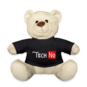techno no to humor technology - Teddy Bear - black - Front