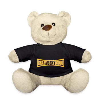 crazy sexy cool design - Teddy Bear - black - Front