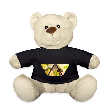 Pilze Dreieck Foto Pilzsammler Geschenk Aufnahme - Teddy - Schwarz - Vorne