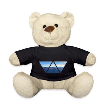 Alpen Dreieck Wandern Österreich Geschenk Berge - Teddy - Schwarz - Vorne