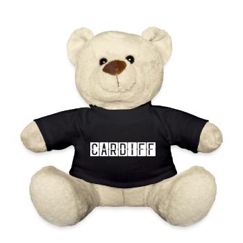 Cardiff Flughafentafel - Teddy - Schwarz - Vorne