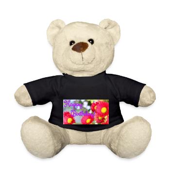 Happy Birthday! - Teddy - Schwarz - Vorne