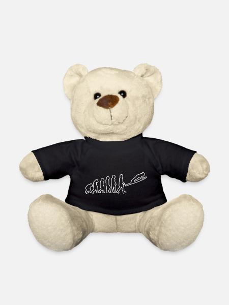 Skispringer Ski Skifliegen Wintersport Skisprung - Teddy - Schwarz
