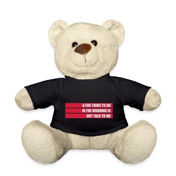 not talk to me - Teddy - Schwarz - Vorne