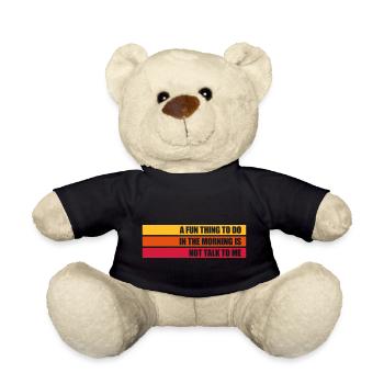 not talk to me - Teddy - Schwarz - Vorne